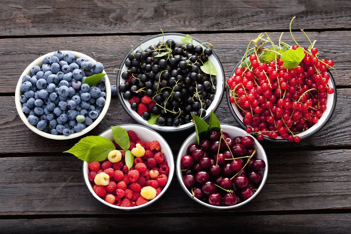 Bowls of Berries and Currants